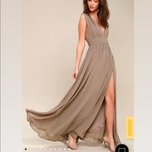 LuLus Heavenly Hues Maxi Dress with Slit